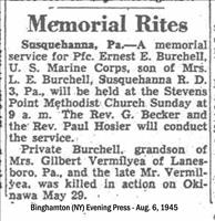 Burchell, Pfc.Ernest E